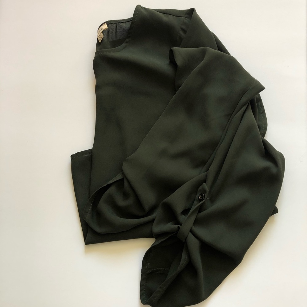 Green blouse